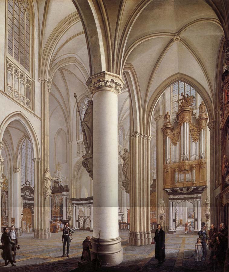 Interieur de la cathedrale Saint-Rombaut a Malines